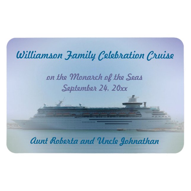 Cruise Memories Custom Stateroom Door Marker Magnet (Horizontal)