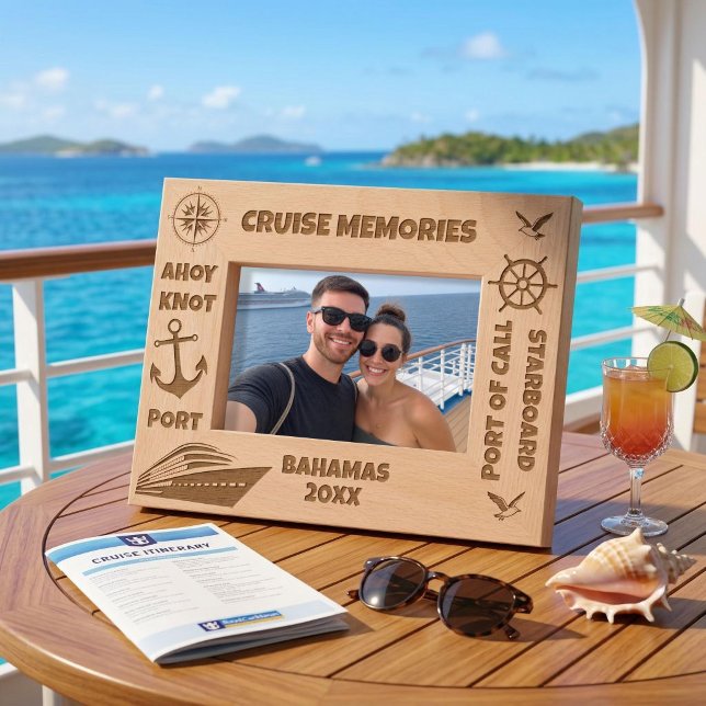 Cruise Memories Personalized Cruising  Engraved Frames (Creator Uploaded)