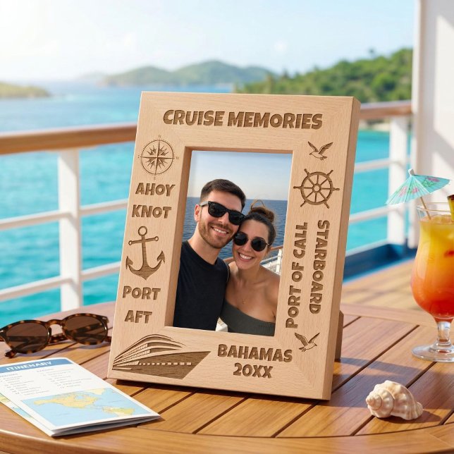 Cruise Memories Personalized Cruising  Engraved Frames (Creator Uploaded)