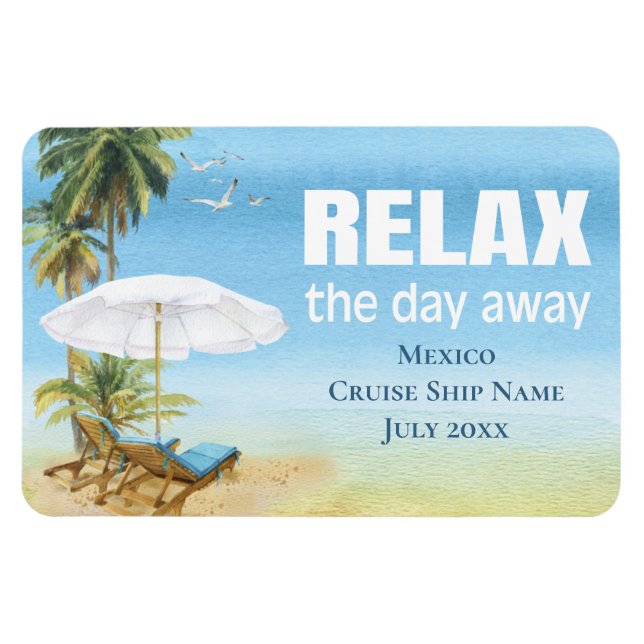 Cruise Mexico Cabin Stateroom Door Marker Magnet (Horizontal)