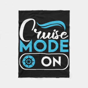 Cruise Mode On Ferry Ship Cruising Cruise Trip Fleece Blanket