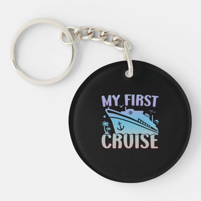 Cruise My First Cruise 2024 Family Vacation Cruise Keychain (Front)