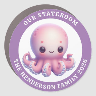 Cruise Octopus Decor Door Personalized Magnet