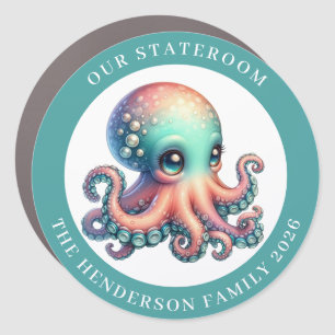 Cruise Octopus Decor Door Personalized Magnet