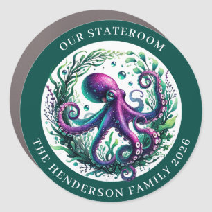 Cruise Octopus Decor Door Personalized Magnet