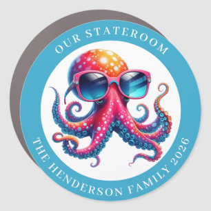 Cruise Octopus Decor Door Personalized Magnet