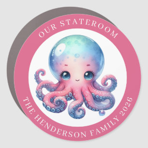 Cruise Octopus Decor Door Personalized Magnet