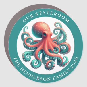 Cruise Octopus Decor Door Personalized Magnet