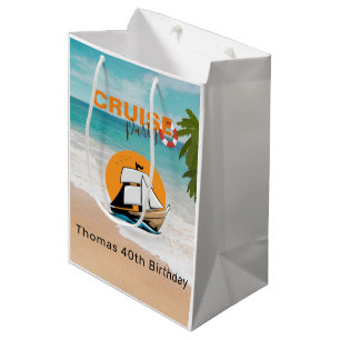 Cruise Party 40 Birthday Party Medium Gift Bag
