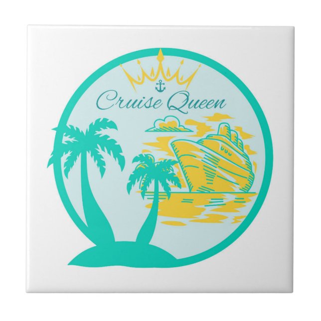  Cruise Queen Ceramic Tile (Front)