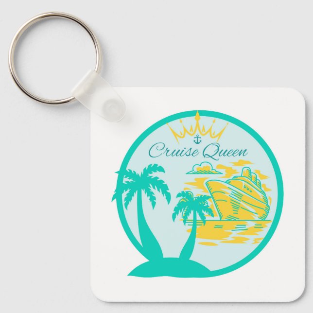 Cruise Queen Keychain (Front)
