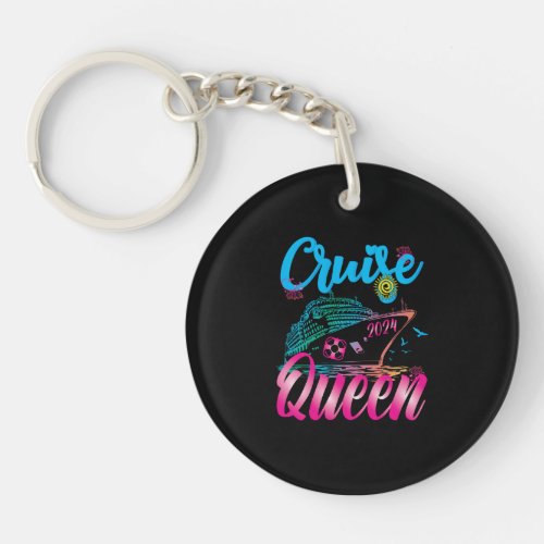 Cruise Queen Vacation 2024 Ship Vacation Cruise Keychain