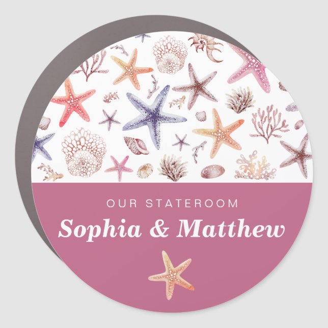 Cruise Sea Life Decor Door Personalized Magnet (Front)