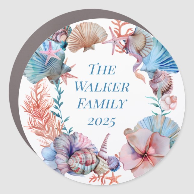 Cruise Sea Life Decor Door Personalized Magnet (Front)