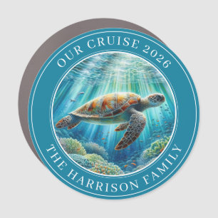 Cruise Sea Turtle Decor Door Personalized Magnet