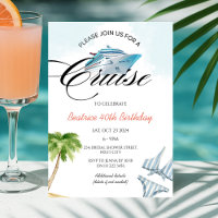 Cruise Ship 40th 50th 60th Birthday Trip Any Age
