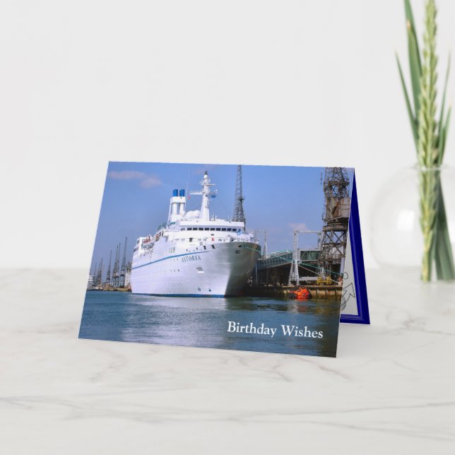 Cruise ship "Astoria", Customizable card (Front)