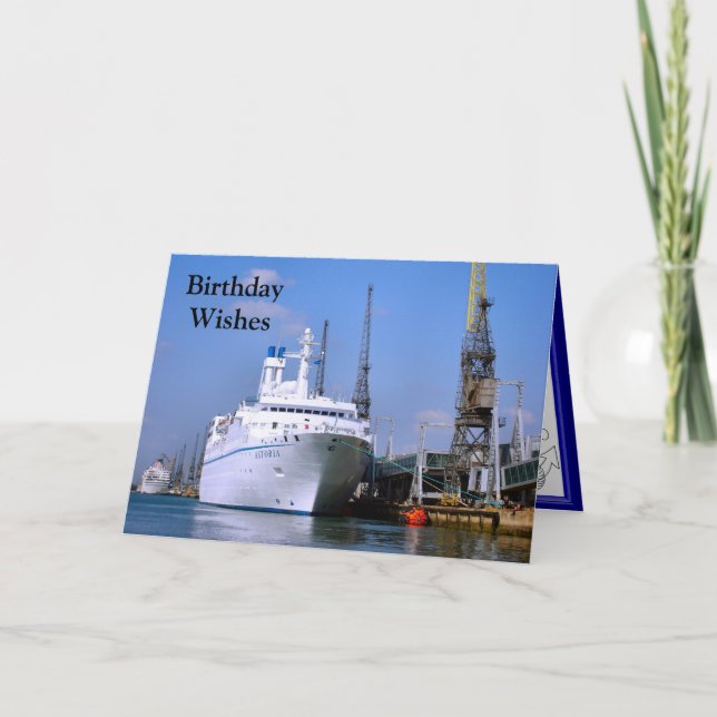Cruise ship "Astoria", Customizable card (Front)