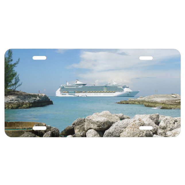 Cruise Ship at CocoCay License Plate (Front)