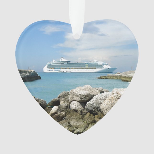 Cruise Ship at CocoCay Ornament (Front)