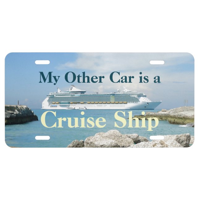Cruise Ship at CocoCay Other Car License Plate (Front)