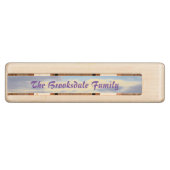 Cruise Ship at Twilight Personalized Wood Cribbage Board (Side)