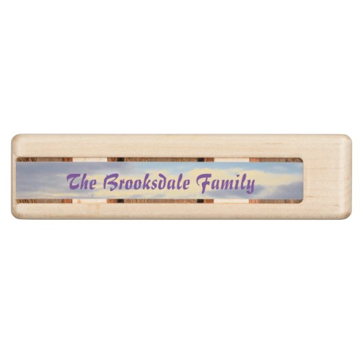 Cruise Ship at Twilight Personalized Wood Cribbage Board (Side)