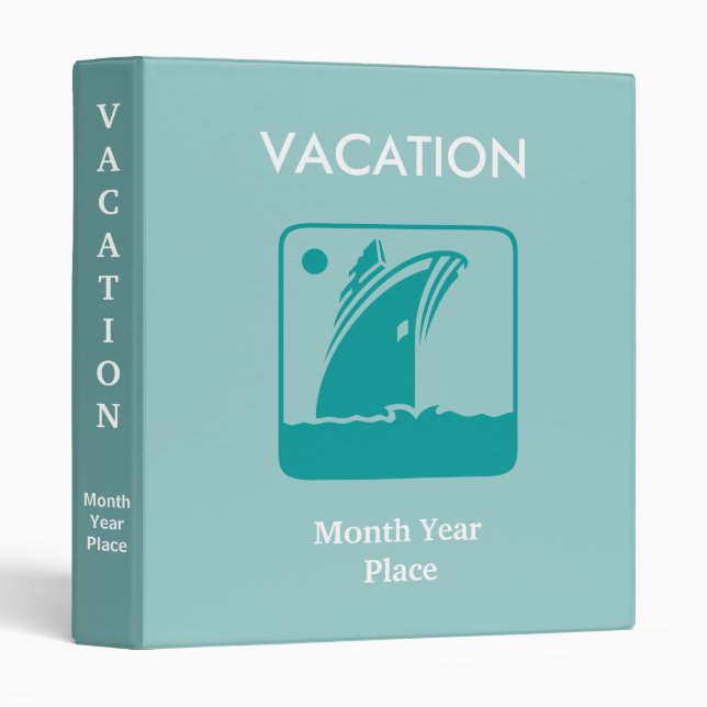 Cruise Ship Binder (Front/Spine)