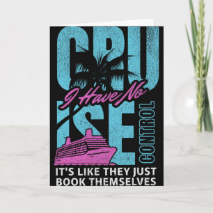 Cruise Ship Boat Family Vacation Humor Card