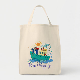 Cruise Ship Bon Voyage Design Tote Bag