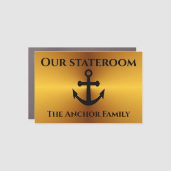 Cruise Ship Cabin Stateroom Door Marker Anchor Car Magnet by alinaspencil at Zazzle