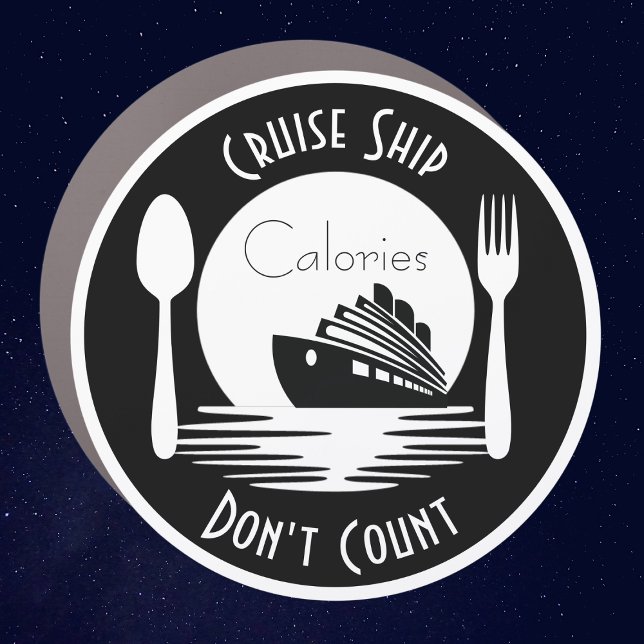 Cruise Ship Calories Don't Count Cruise Door Car Magnet (Cruise Ship Calories Don't Count!)