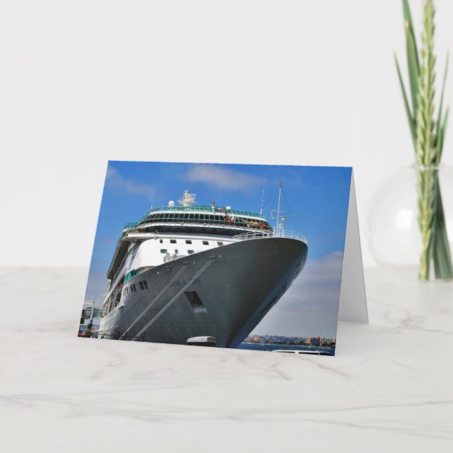 Cruise Ship Card (Front)