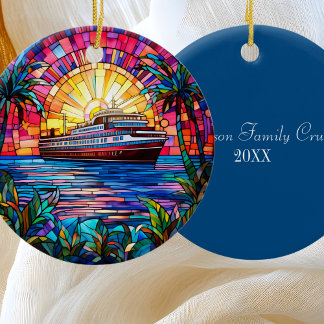 Cruise Ship Ceramic Ornament