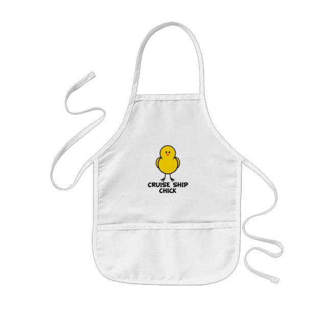Cruise Ship Chick Kids' Apron (Front)