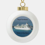 Cruise Ship Christmas Ornament at Zazzle