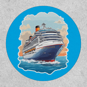 Cruise ship colorful patch