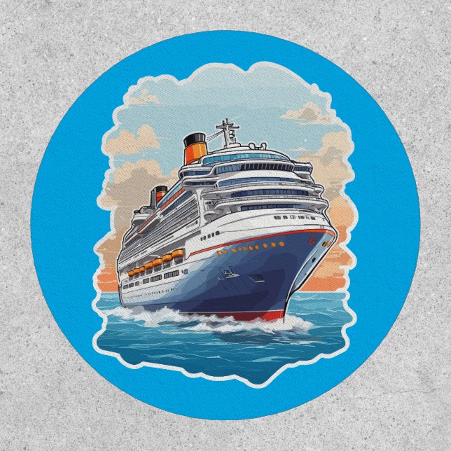 Cruise ship colorful patch (Front)