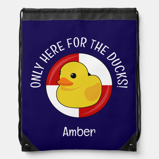 Cruise Ship Cruising Ducks Hunt Kids Drawstring Bag (Front)