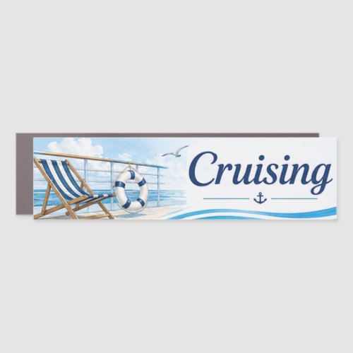 Cruise Ship Cruising Sea Day Magnet