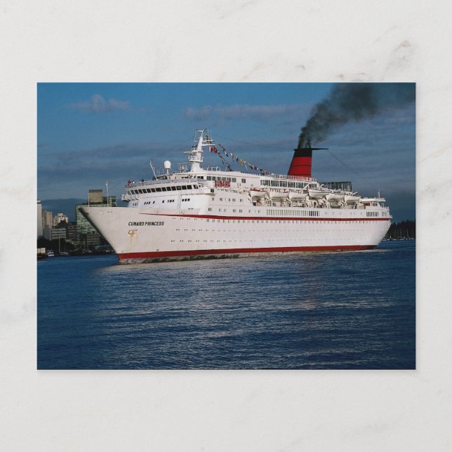 Cruise ship "Cunard Princess" Postcard (Front)