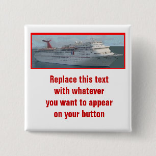 Cruise Ship Customizable Button-CIM1a Button