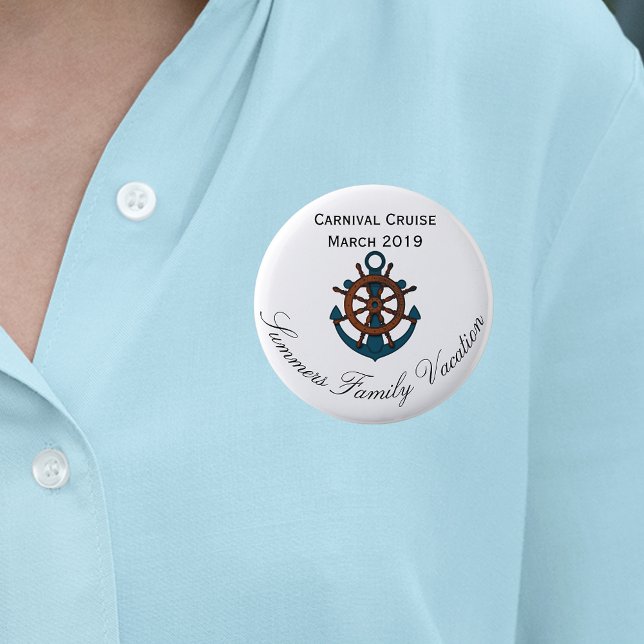 Cruise Ship Customize Family Vacation Button (Creator Uploaded)