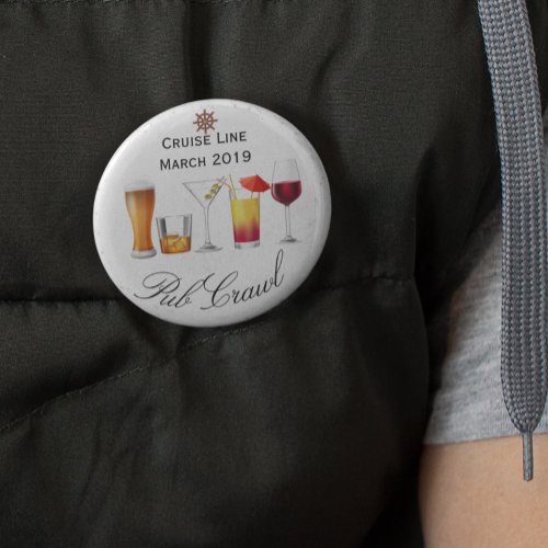 Cruise Ship Customize Pub Crawl Activity Drinking Button