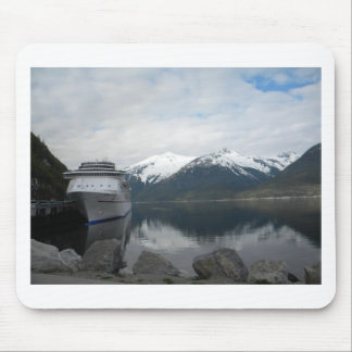 Cruise Ship Docked in Skagway, Alaska Mouse Pad