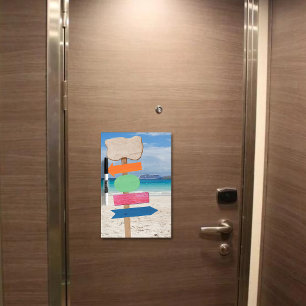 Cruise Ship Door Decor Blank Reusable - 4 Ports Dry Erase Board