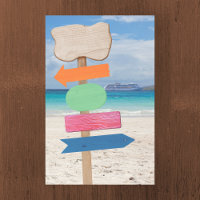 Cruise Ship Door Decor Blank Reusable - 4 Ports