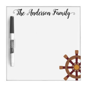 Cruise Ship Door Marker Family Custom Handwritten Dry Erase Board