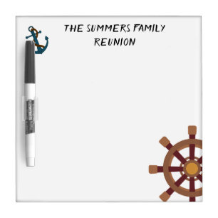 Cruise Ship Door Marker Family Reunion Dry Erase Board
