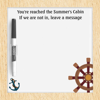 Cruise Ship Door Marker Leave A Message Pad Pen Dry Erase Board by ColorFlowCreations at Zazzle